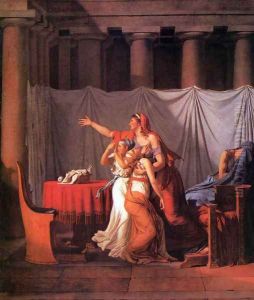 The Lictors Bring to Brutus the Bodies of His Sons (detail)
