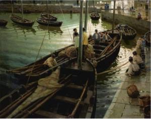 La Vuelta De La Pesca (return From The Catch) by Enrique Martinez Cubells y Ruiz