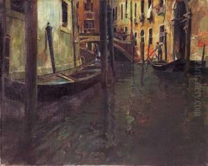 Gondolero En Venecia