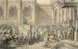 The Arrival at the Hotel de Ville 1805 by Jacques Louis David