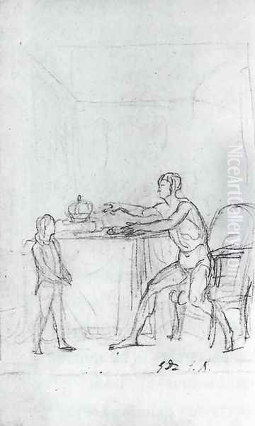 Louis XVI Showing The Constitution To His Son The Dauphin 1792 - view 1