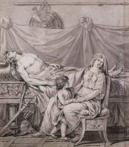 The Three Horatii Brothers 1785 by Jacques Louis David