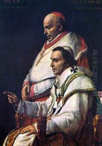 Portrait of Pope Pius VII and the Cardinal Caprara