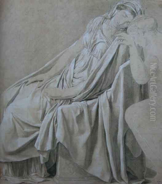 Study for the Oath of the Horatii, Camilla - view 1