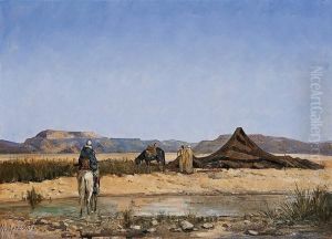 Campement Au Bord De L""""oued by Numa Marzocchi de Belluci