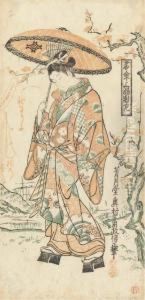 Hanakarakasa Sanpukutsui Hidari by Okumura Masanobu