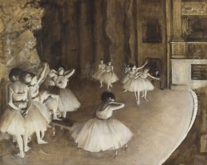 Ballet Rehearsal On Stage