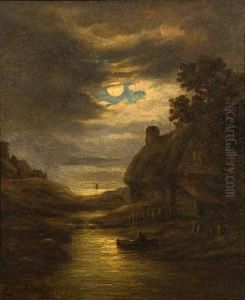 Moonlit River Scene