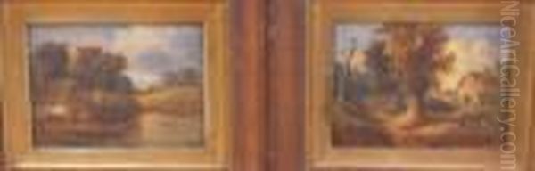 M Mascall - Pair Of Suffolk Landscapes - view 1