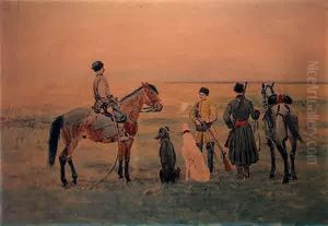 Wyjazd Na Polowanie by Stanislaw Maslowski