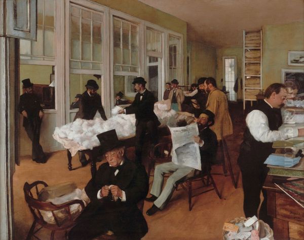 Portrait in a New Orleans Cotton Office 1873 - view 1