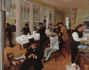 Portrait in a New Orleans Cotton Office 1873
