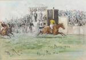 The Derby, 1899, Flying Fox Wins! by George Finch Mason