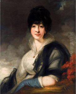 Portrait Of A Lady by John James Masquerier