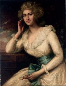 A Portrait Of A Lady by John James Masquerier