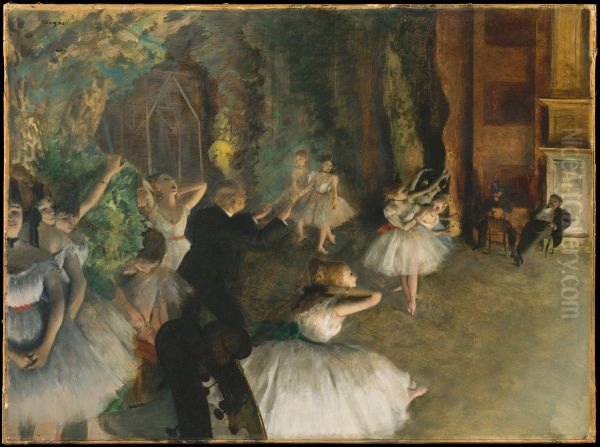 The Rehearsal Of The Ballet Onstage - view 1