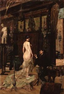The Artist's Studio by Francisco Masriera y Manovens