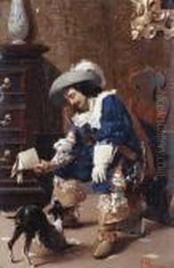 A Favourite Whippet by Pompeo Massini