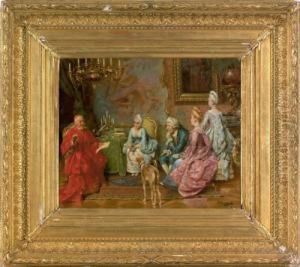 Interior Scene by Pompeo Massini