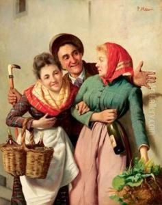 Ritorno Dal Mercato by Pompeo Massini