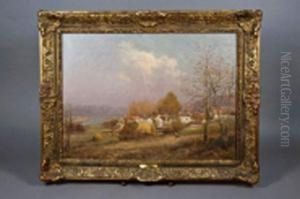 Vue De Village by Jean Eugene Masse