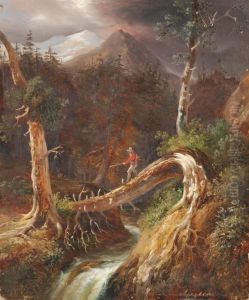 Paesaggio Fluviale Con Cacciatore by D'Azeglio Massimo