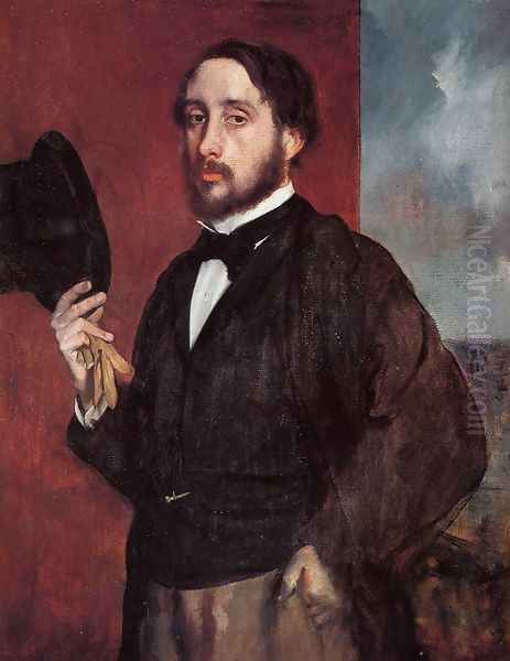 Self-Portrait: Degas Lifting His Hat - view 1