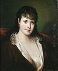 Portrait, Bust Length Of A Beautiful Young Woman