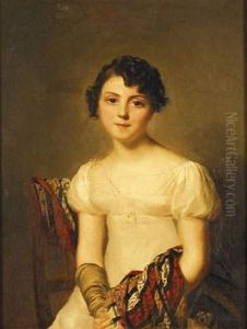 Massot, ,portrait D'andrienne Cheneviere by Firmin Massot