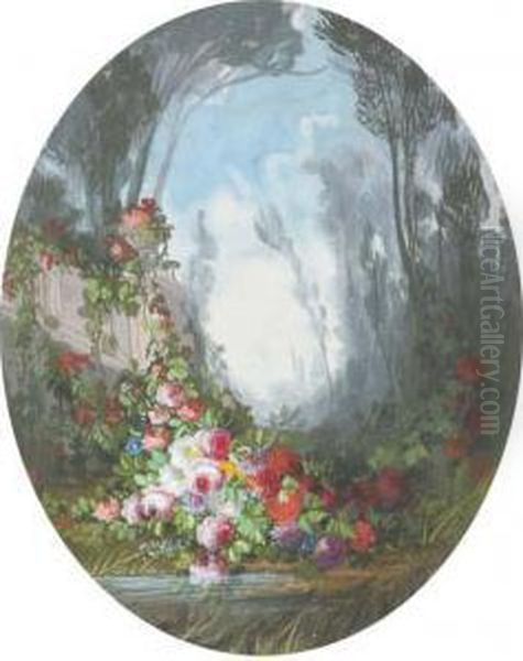 Une Guirlande De Fleurs Dans Un Parc - view 1