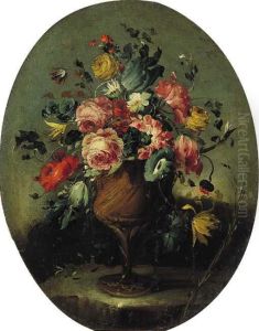 Vaso Di Fiori Su Un Piano Di Pietra, En Plein Air