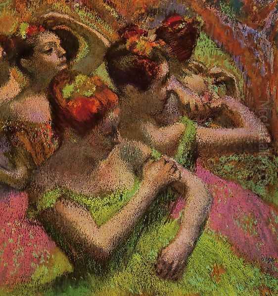 Ballerinas Adjusting Their Dresses - view 1