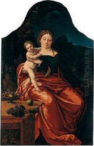 Virgin And Child In A Landscape Virgin And Child In A Landscape