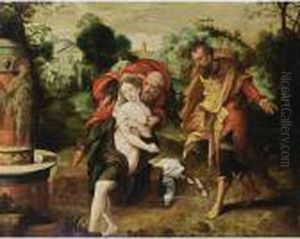 Susanna And The Elders by Master Of The Prodigal Son