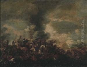 Scontro Tra Cavalleria E Fanteria by Marzio Masturzio