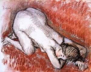 Kneeling Nude by Edgar Degas