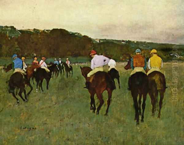 Horseracing in Longchamps, 1873-1875 - view 1