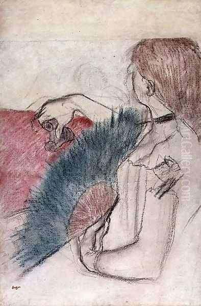 At the Theatre, Woman with a Fan, 1880 - view 1