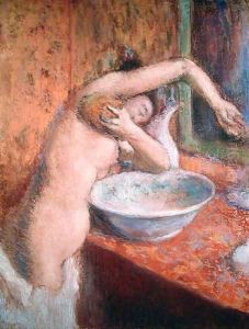 Woman washing herself by Edgar Degas