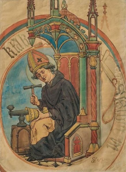 Saint Eligiusz, Patron Of Goldsmiths - view 1