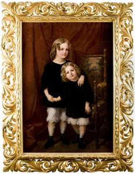 Portret Zdzislawa I Boleslawa Wlodkow Jako Dzieci, 1862r. - view 1