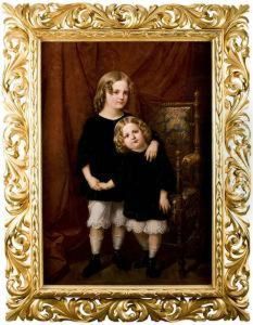 Portret Zdzislawa I Boleslawa Wlodkow Jako Dzieci, 1862r.