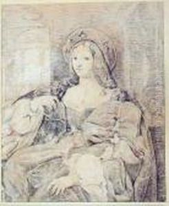 Dama W Stroju Renesansowym - Kopia Z Giulio Romano by Jan Matejko