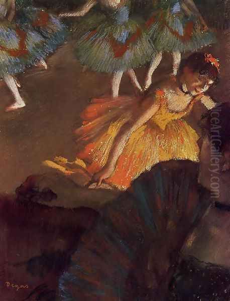 Ballerina And Lady With A Fan - view 1