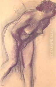Female Standing Nude by Edgar Degas