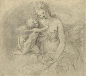 Venus And Cupid by Jacob Matham