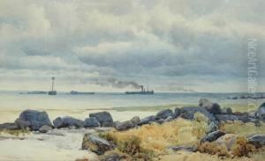 Seascape Off Williamstown by John Robert Mather