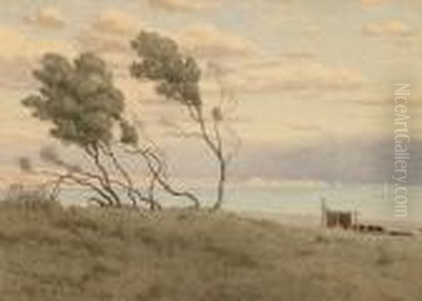 Landscape With Sailboat - view 1