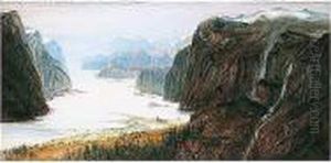Aardals Sogne Fjord, Norway - A Morning In Early Summer by John Robert Mather