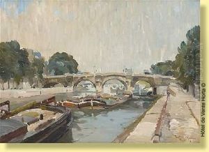Peniches En Bord De Seine